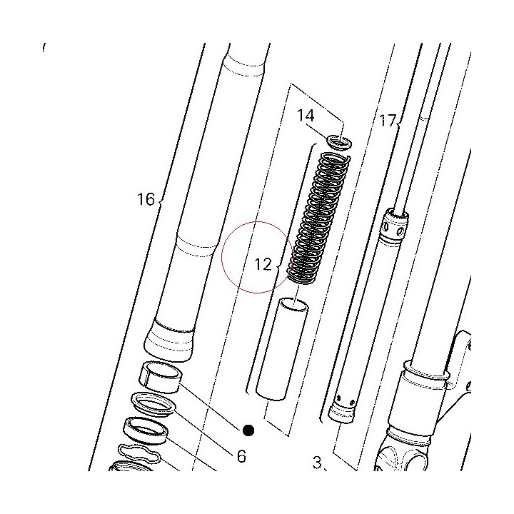 Fork spring 34720041A