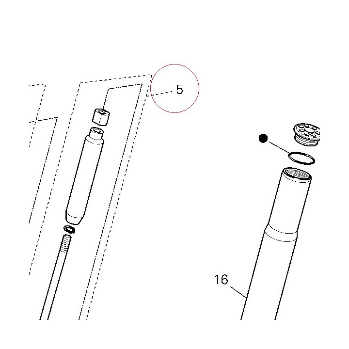 Cylinder-set-fork, right 34820181A