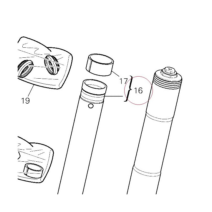 Complete left slider 34820231A