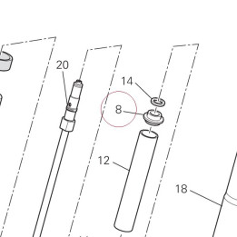 Bushing-front fork, slide 34910641A