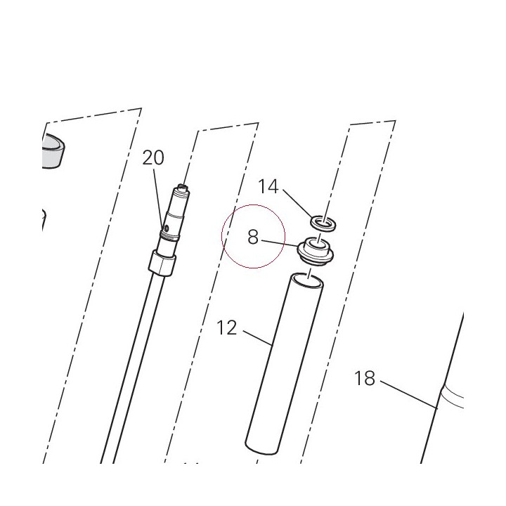Bushing-front fork, slide 34910641A