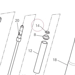 Guide, fork spring 34910651A