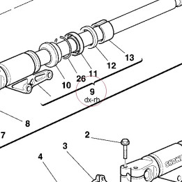 Complete right slider 34911091C