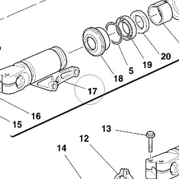 Complete right slider 34911091E
