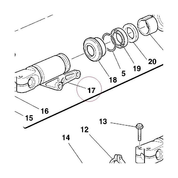 Complete right slider 34911091E
