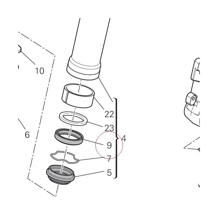 Seal oil, fork 34911461A