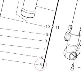 Seal, dust front fork 34911481A