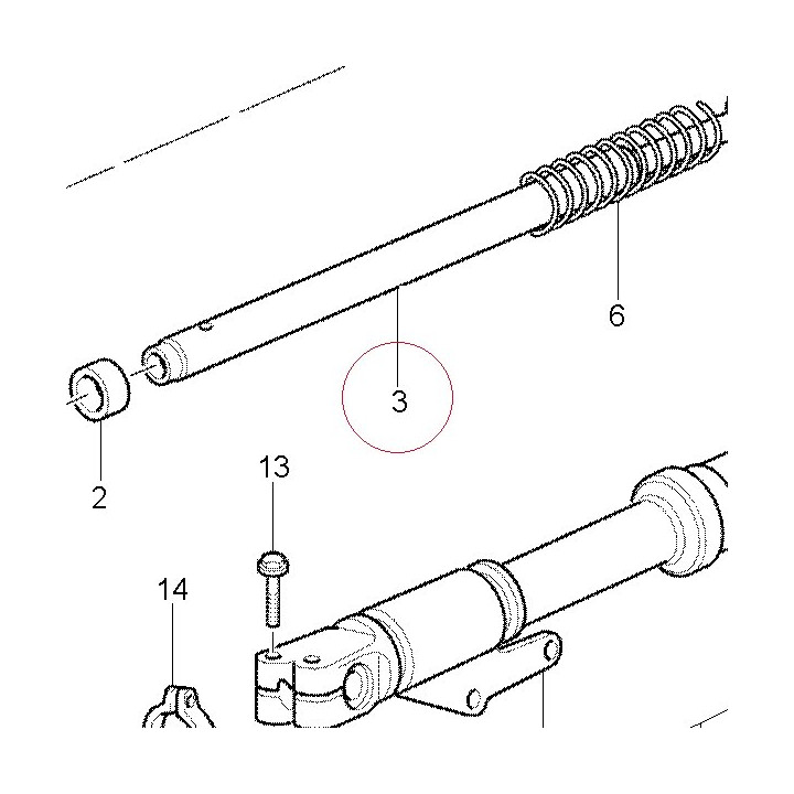 Damper pipe 34911601A