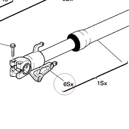 Complete left slider 34911651B