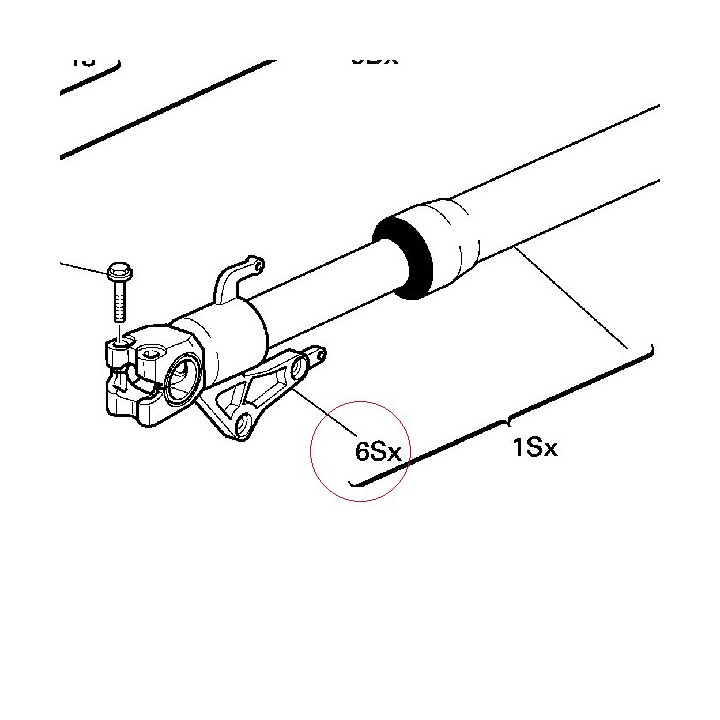 Complete left slider 34911651B