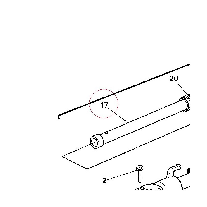 Damper pipe 34911671A