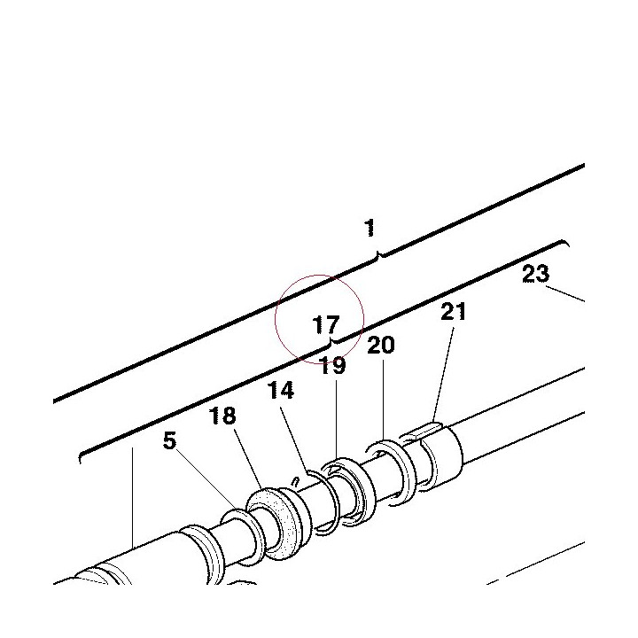 Complete right slider 34911721A