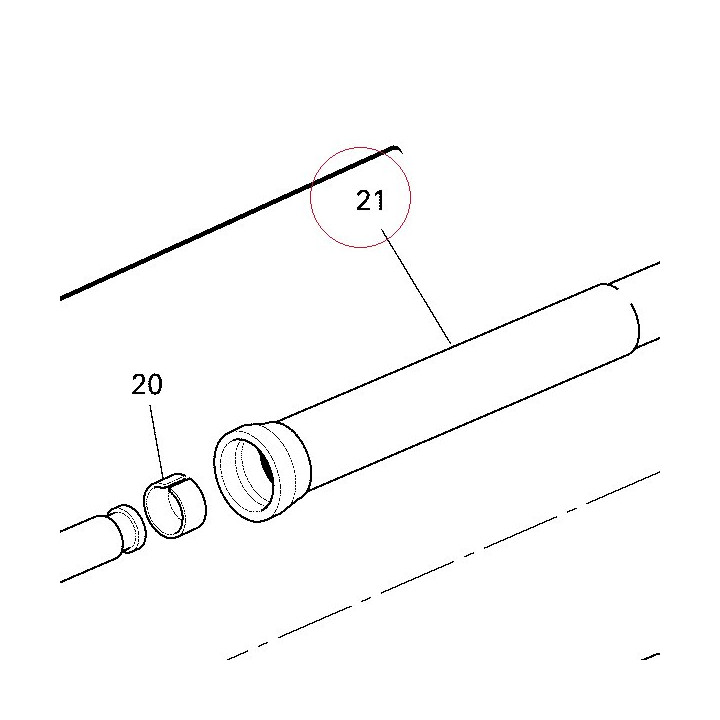 Fork outer tube 34911801A