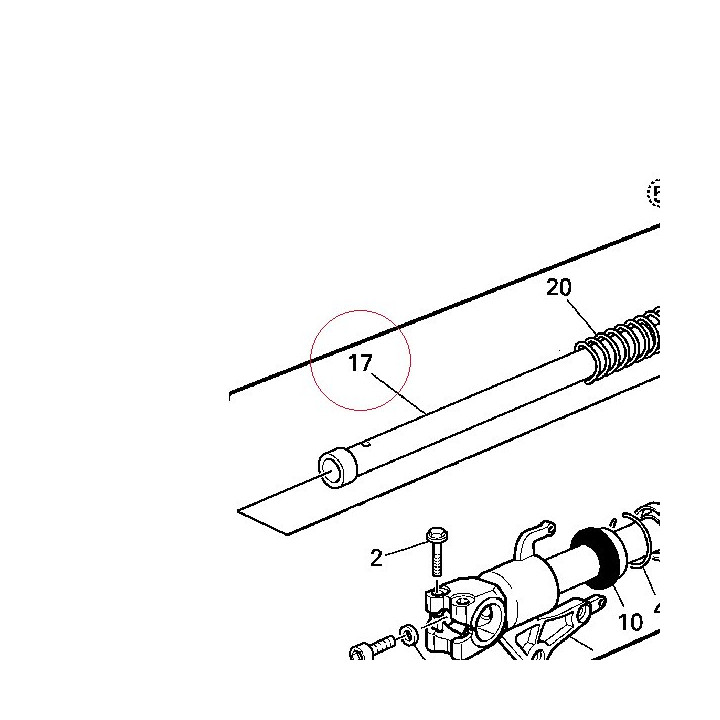 Cylinder-set-fork, right 34912001A