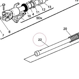 Cylinder-set-fork, left 34912011A