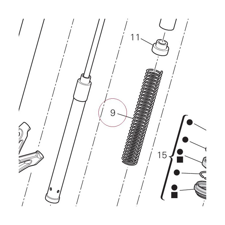 Fork spring 34912251A