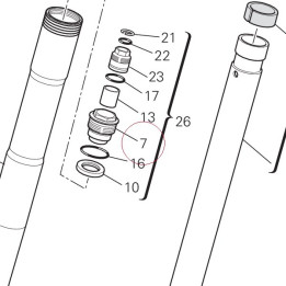 Cap, fork top 34912281A