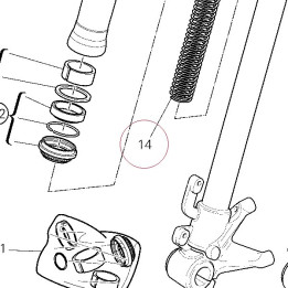 Left fork spring 34912341A