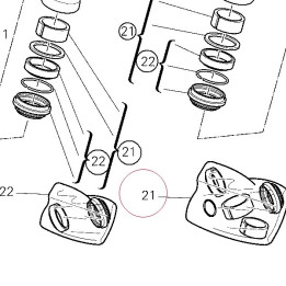 Front fork overhaul set 34912461A