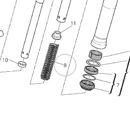 Fork spring 34912571A