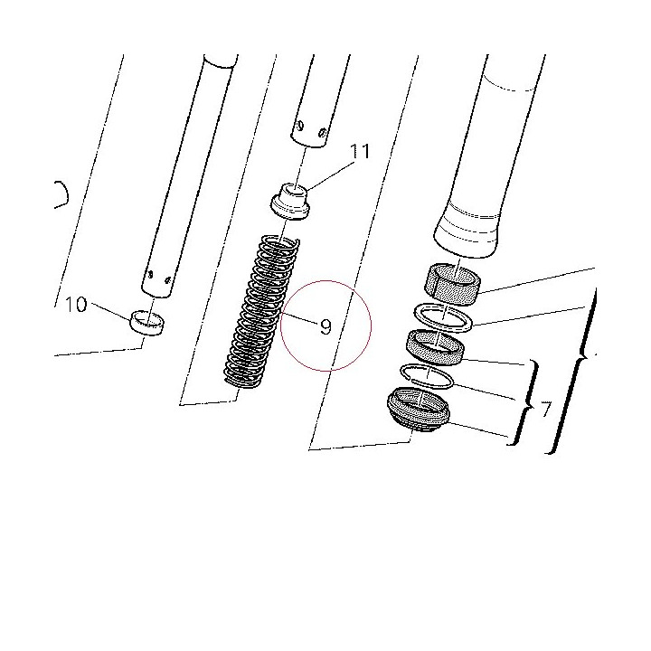 Fork spring 34912571A