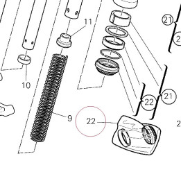 Seal set, front fork 34912611A