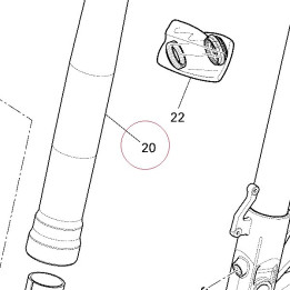 Fork outer tube 34912821A