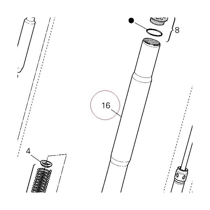 Fork outer tube 34912941A