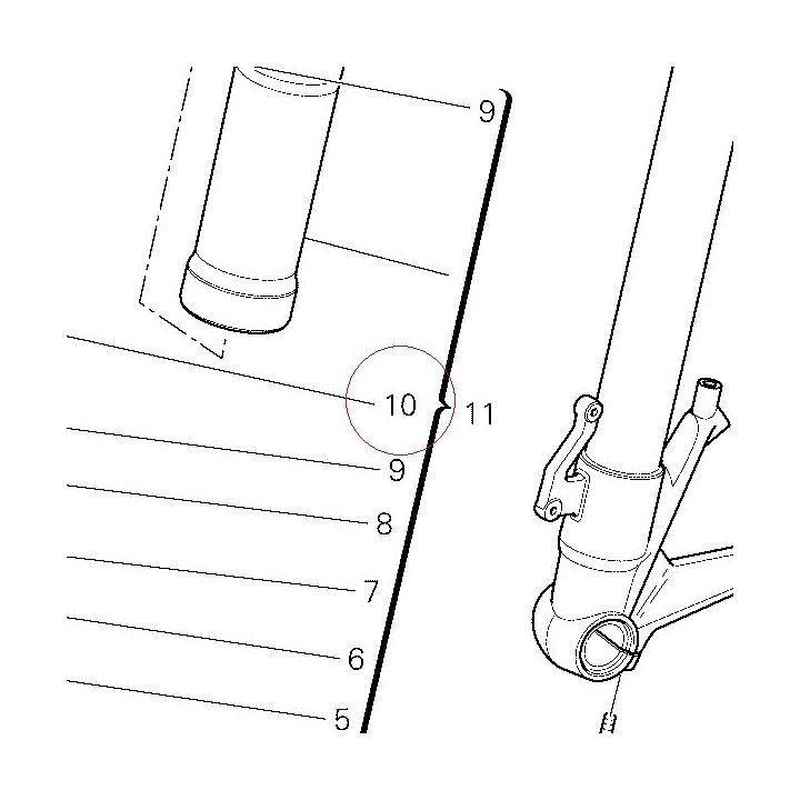 Distance tube 34912971A