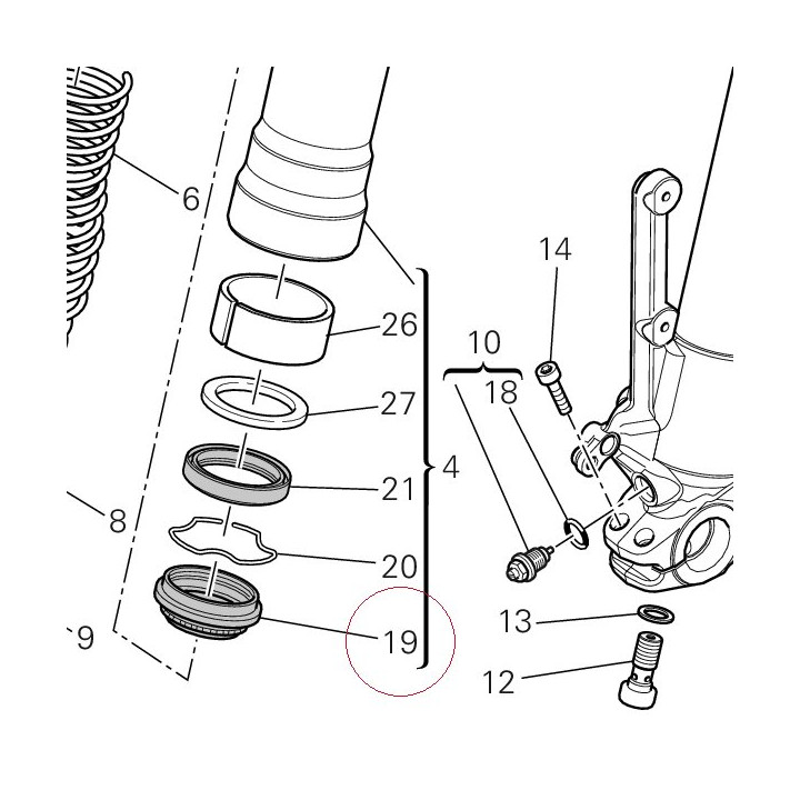 Dust scraper 34913191A