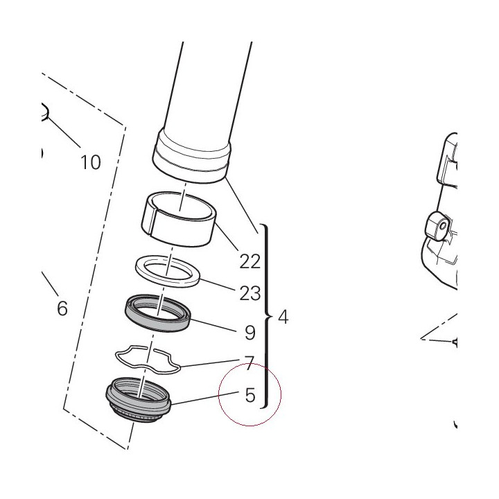 Dust scraper 34913281A