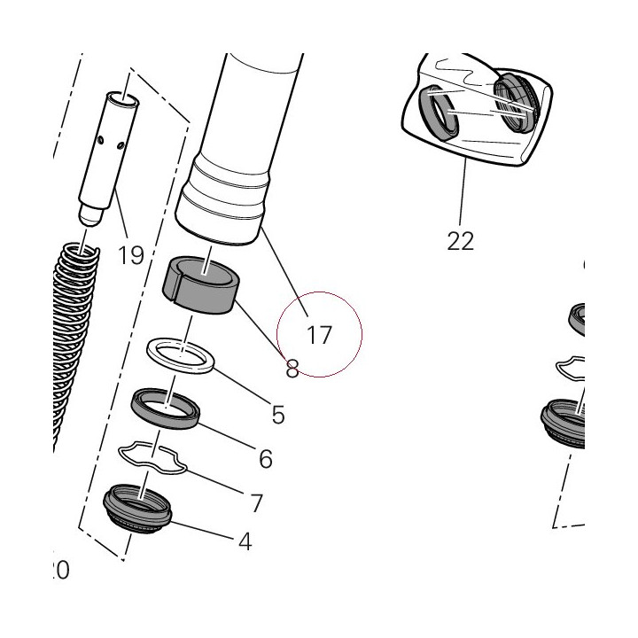 Stanchion tube 34913521A