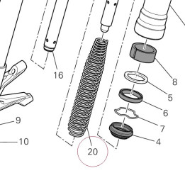 Fork spring 34914021A