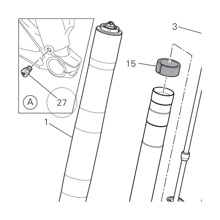 Adjusting screw unit 34914291A