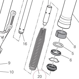 Fork spring 34914301A