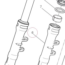 Fork leg assembly right 34914481A