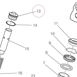 Cap, fork top 34914501A