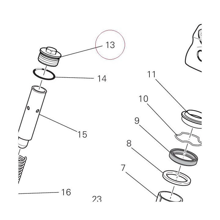 Cap, fork top 34914501A
