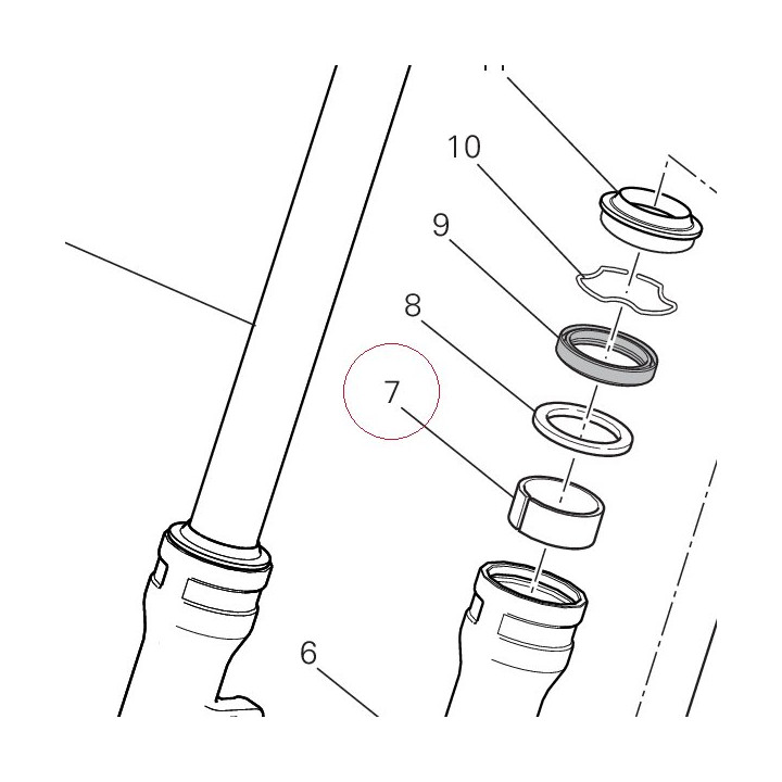 Bushing-front fork, slide 34914571A
