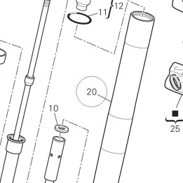Fork outer tube 34914751A
