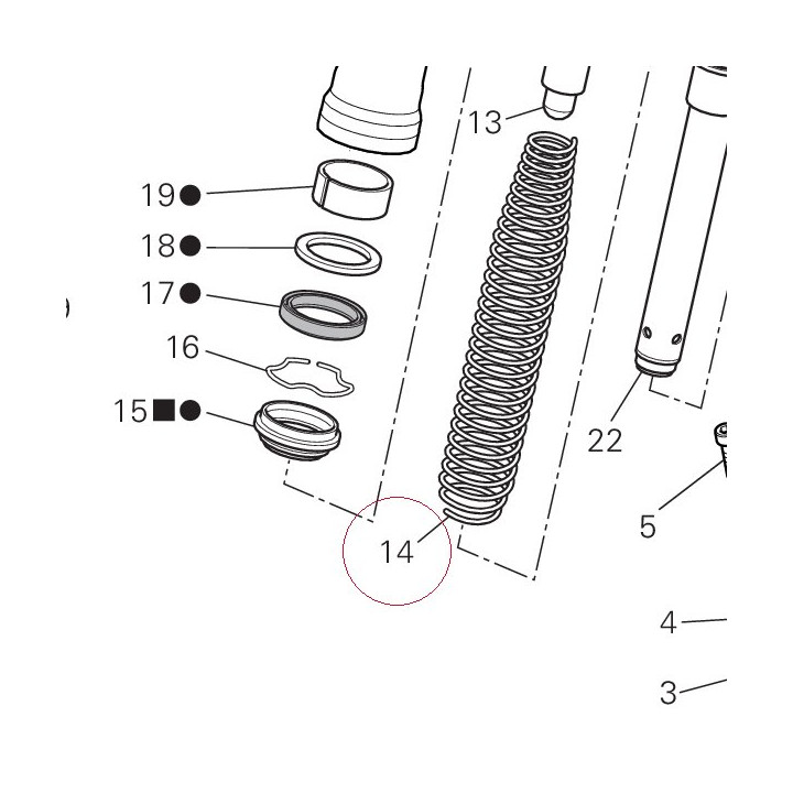 Fork spring 34914821A