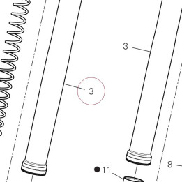 Fork outer tube 34916211A