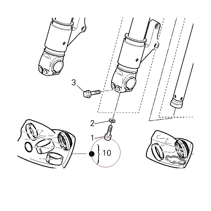 Front fork overhaul set 34920201A