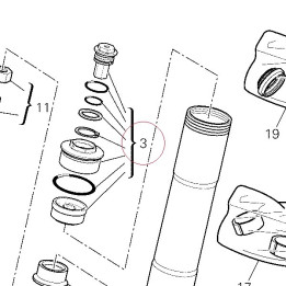 Cap, fork top 34920441A