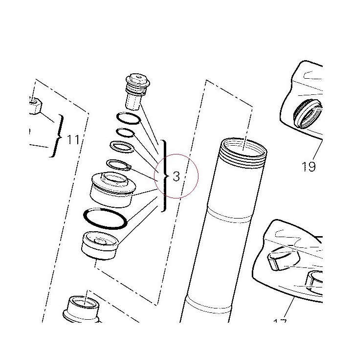 Cap, fork top 34920441A