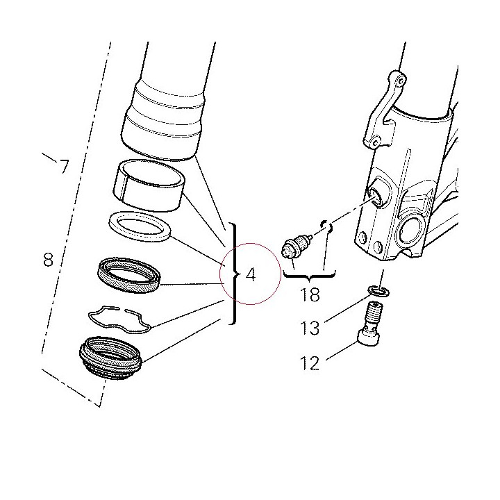 Fork outer tube 34920451AB