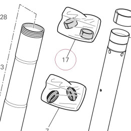 Front fork overhaul set 34920571A