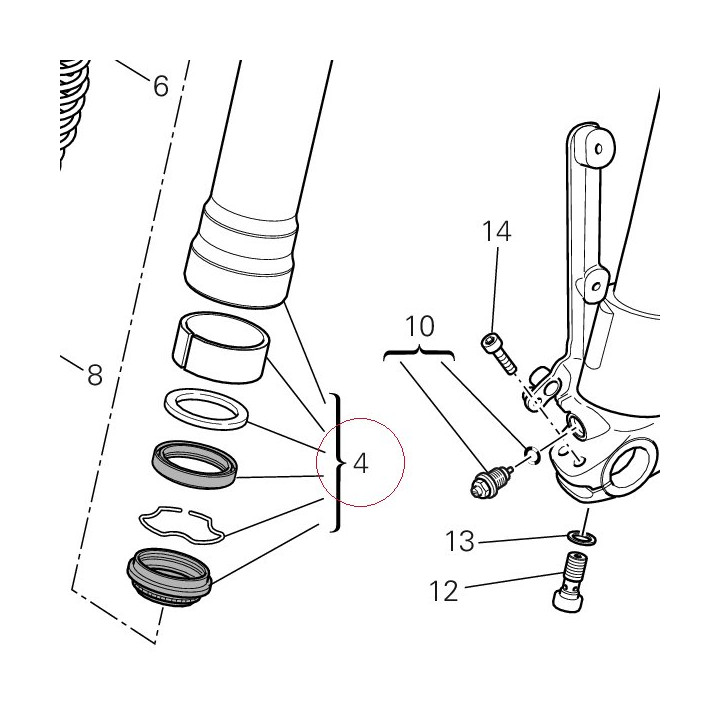 Fork outer tube 34920681A