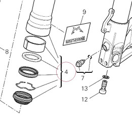 Fork outer tube 34920731A
