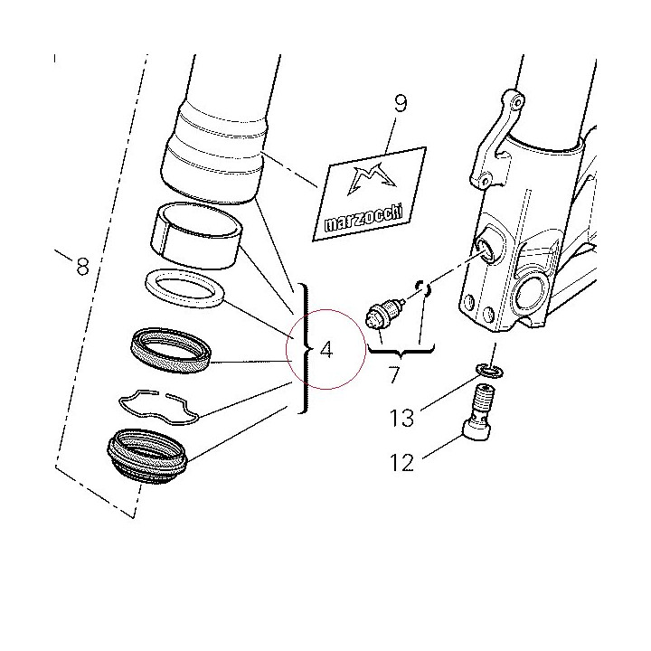 Fork outer tube 34920731A